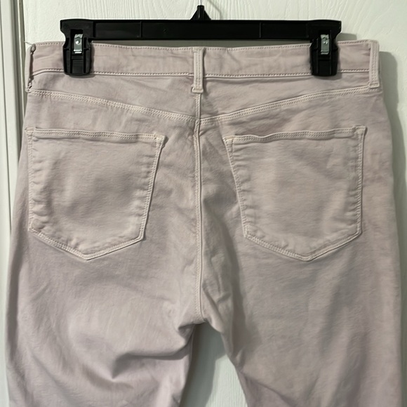 Topshop Moto LEIGH Light Pink Cropped Denim Jeans Size 32 x 30 (fits small) - Picture 6 of 7